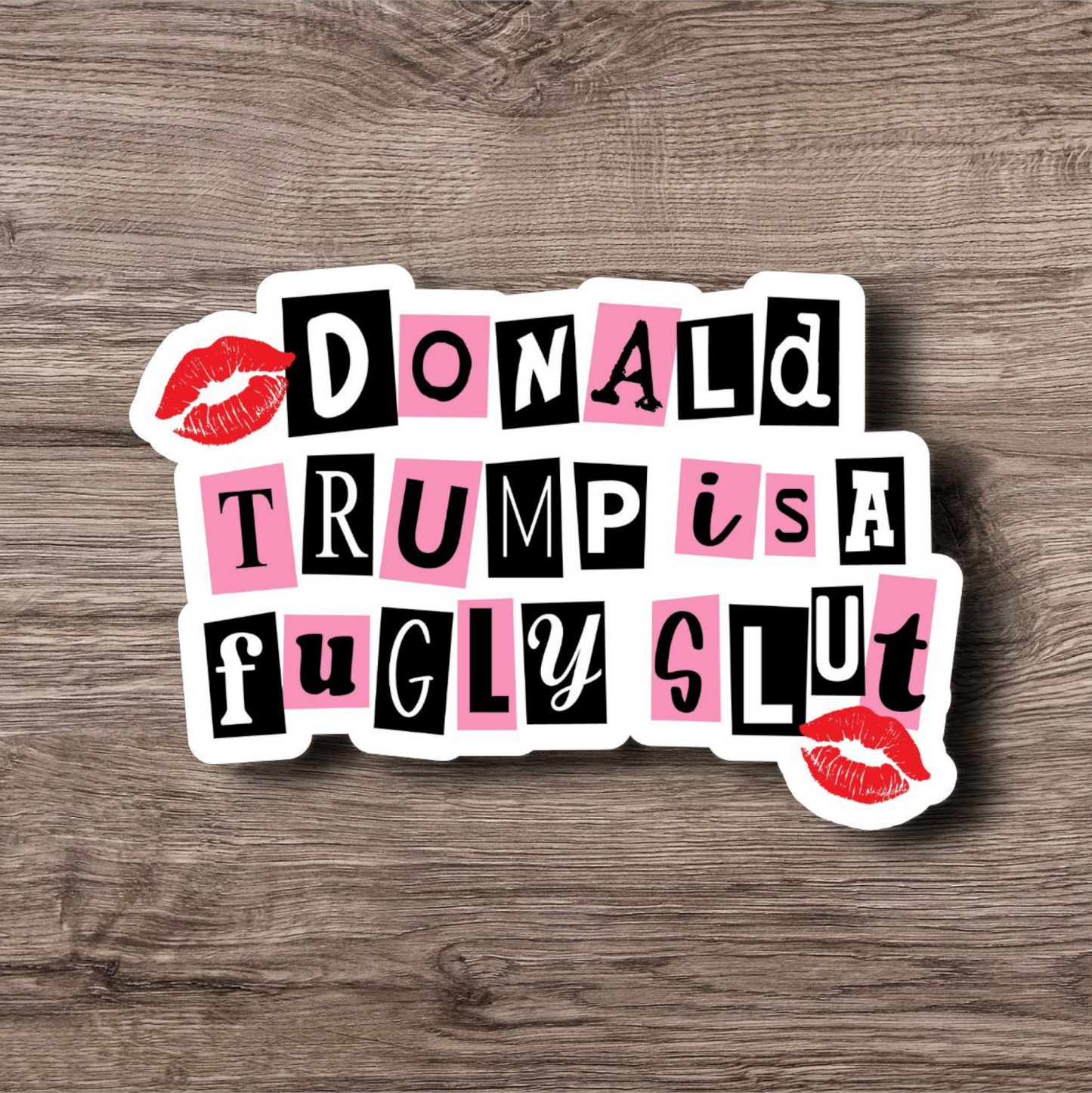 Donald Trump is an Ugly Slut Sticker